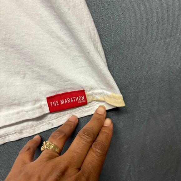 Puma The Marathon Clothing Shirt Hustle Rap Graphic Logo Athletic Men Large - Picture 7 of 9